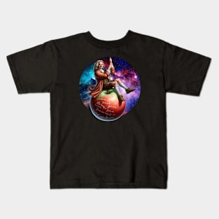 Isaac Newton Apple Wrecking Ball Kids T-Shirt